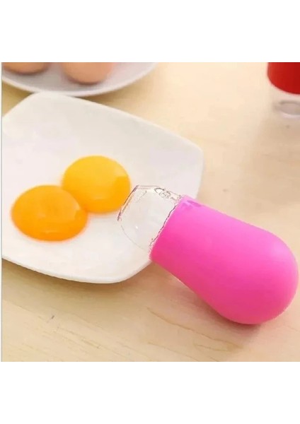1 Adet Kırmızı Yumurta Ayırıcı Silikon Yumurta Aspiratörü Dağıtıcı Yumurta Akı Sarısı Filtre Ev Mutfak Pişirme Aracı (Yurt Dışından) fırsatları