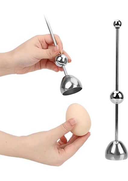 Paslanmaz Çelik Yumurta Kesici Açacağı Yeniden Kullanılabilir Yumurta Topper Kraker Yuvarlak Mermerler Haşlanmış Yumurta Sheller Mutfak Aletleri Için Ayarlanabilir (Yurt Dışından) fiyatları