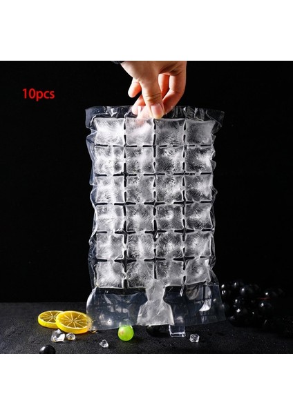 10 Adet 10 Adet/paket Buz Küpü Kalıp Tek Kullanımlık Kendinden Sızdırmazlık Buz Küpü Çanta Şeffaf Daha Hızlı Dondurucu Buz Yapma Kalıp Çantası Mutfak Aletleri (Yurt Dışından)