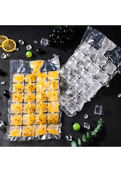 10 Adet 10 Adet/paket Buz Küpü Kalıp Tek Kullanımlık Kendinden Sızdırmazlık Buz Küpü Çanta Şeffaf Daha Hızlı Dondurucu Buz Yapma Kalıp Çantası Mutfak Aletleri (Yurt Dışından)