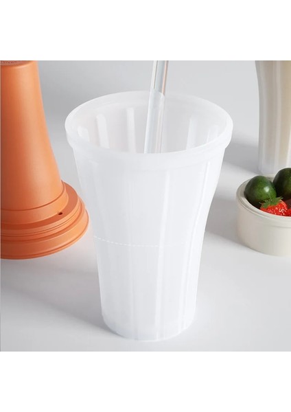 Turuncu Yaz Sıkma Slush ve Shake Yapımcısı Şişe 150 ml Soğuk Içecek Ezilmiş Buz Bardağı Dondurma Araçları (Yurt Dışından)