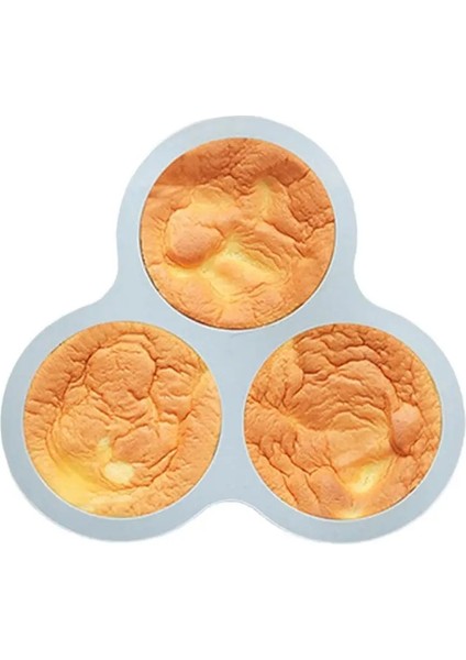 Mavi Yuvarlak Silikon Hava Fritöz Yumurta Tavası Yeniden Kullanılabilir Hava Fritöz Yumurta Kalıbı 3 Kavite Silikon Hava Fritöz Yumurta Tavası Silikon Kek Kalıbı (Yurt Dışından)