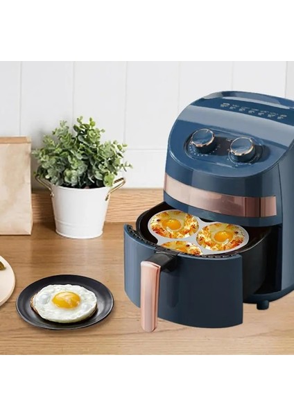 Mavi Yuvarlak Silikon Hava Fritöz Yumurta Tavası Yeniden Kullanılabilir Hava Fritöz Yumurta Kalıbı 3 Kavite Silikon Hava Fritöz Yumurta Tavası Silikon Kek Kalıbı (Yurt Dışından) fiyatları