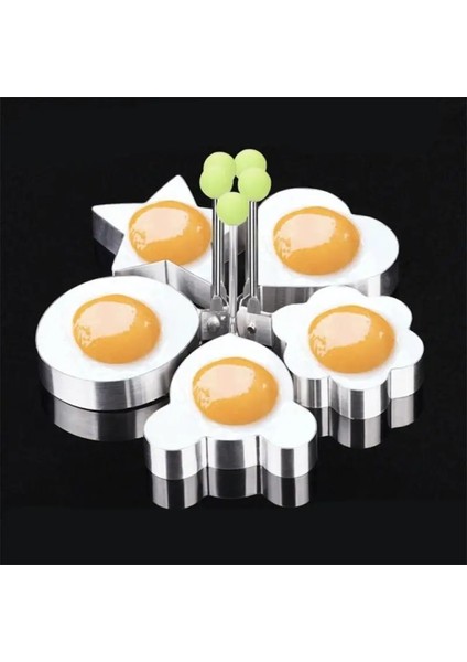 Mickey Mouse 5 Adet 5/8/10 Adet Omlet Araçları Kaymaz Aşk Omlet Aile Aksesuarları Ev Dönebilen Kızarmış Yumurta Kalıp Yuvarlak Anti-Haşlanma (Yurt Dışından) modelleri