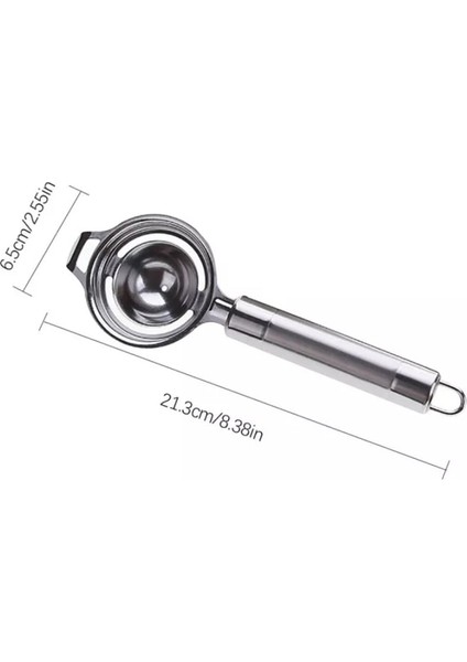 1 Adet Paslanmaz Çelik Beyaz Yumurta Ayırıcı Uzun Saplı Yumurta Sarısı Ayırıcı Mutfak Pişirme Gadget Elek Aracı Mutfak Aksesuarları (Yurt Dışından)