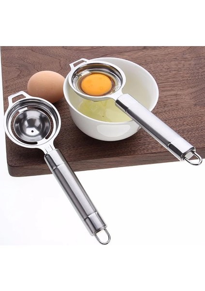 1 Adet Paslanmaz Çelik Beyaz Yumurta Ayırıcı Uzun Saplı Yumurta Sarısı Ayırıcı Mutfak Pişirme Gadget Elek Aracı Mutfak Aksesuarları (Yurt Dışından) fırsatları