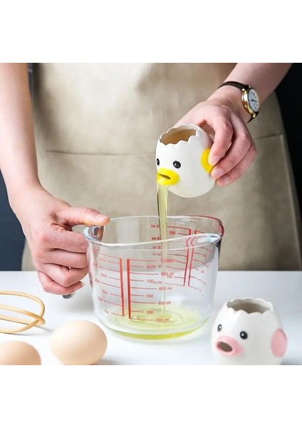 Pembe Yumurta Beyaz Ayırıcı Sevimli Karikatür Modeli Mutfak Aksesuarları Yumurta Aklarının ve Sarısının Kolay Ayırma Seramik Pişirme Mutfak Aracı (Yurt Dışından) fiyatları