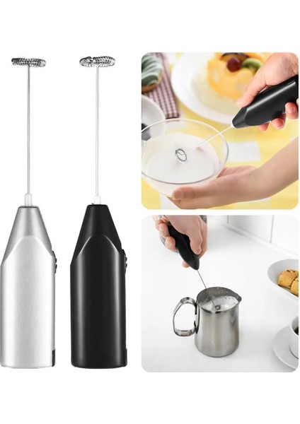 02 Elektrikli Yumurta Çırpıcı Süt Köpürtücü Kahve Makinesi Mikser Cappuccino Kreması Köpüklü Blender Karıştırıcı Ev Mutfak Aksesuarları (Yurt Dışından) fırsatları