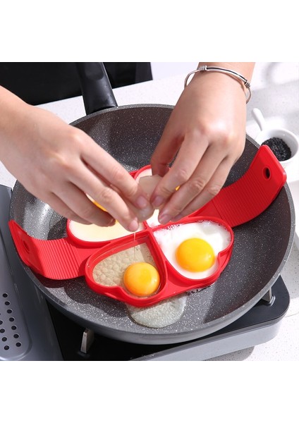 Stil 1 Yumurta Gözleme Halkası Yapışmaz Gözleme Yapımcısı Kalıp Silikon Yumurta Pişirici Kızarmış Yumurta Şekillendirici Omlet Kalıpları Mutfak Pişirme Aksesuarları Için (Yurt Dışından)