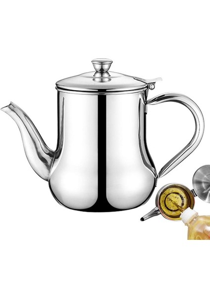 18 Oz Paslanmaz Çelik Yağlayıcı Süzgeçli Gres Saklama Kabı Paslanmaz Çelik Yağ Filtresi Kabı Süzgeçli Büyük Ghee Kabı Veya (Yurt Dışından) indirimleri