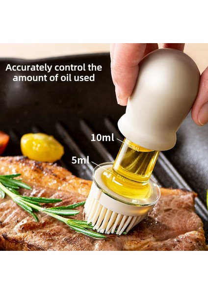 Yeşil 2 Adet Yeni Silikon Fırça Cam Yağ Şişesi ile Yüksek Sıcaklığa Dayanıklı Taşınabilir Barbekü Pişirme Gözleme Yağı Fırça Barbekü Mutfak Aracı (Yurt Dışından)