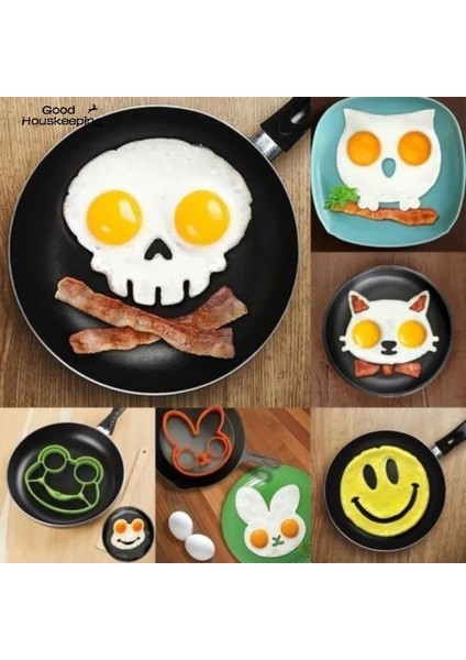 Tavşan Kahvaltı Omlet Kalıp Silikon Yumurta Gözleme Halka Şekillendirici Pişirme Aracı Dıy Mutfak Aksesuarları Gadget Plastik Yumurta Ayırıcı (Yurt Dışından)