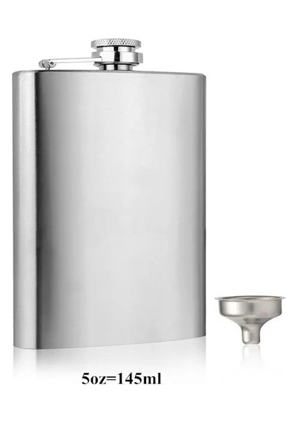 5 Oz 7 Oz Cep Şişesi Hediye Seti, Paslanmaz Çelik Cep Şişesi Huni ile Sert Alkol Viski Şarap Su Isıtıcısı Kapasitesi 1-10 Oz (Yurt Dışından)