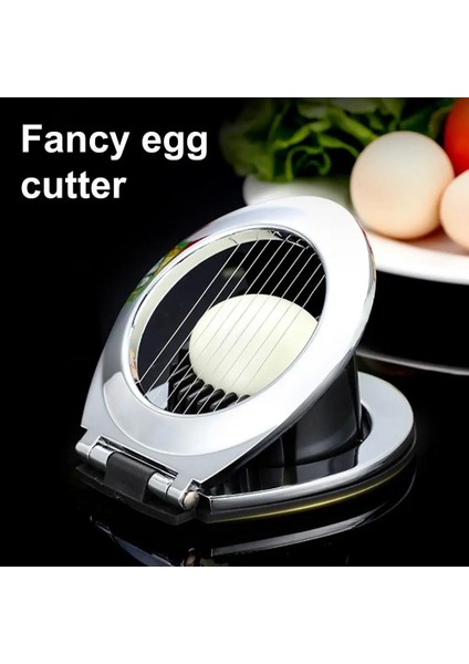 Gümüş Yumurta Dilimleyici Kaymaz Alt Haşlanmış Yumurta Dilimleyici 2 Mod Emek Tasarrufu Sağlayan Haşlanmış Yumurta Kesici Restoran Aksesuarı (Yurt Dışından) fırsatları