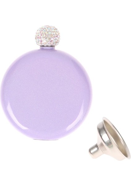 Lpl 5 Oz Sevimli Likör Şişesi Kadınlar Için 304 Paslanmaz Çelik Pretty Glitter Kaplama Viski Şişesi Açık Taşınabilir Bira Şişesi Kapağı (Yurt Dışından)