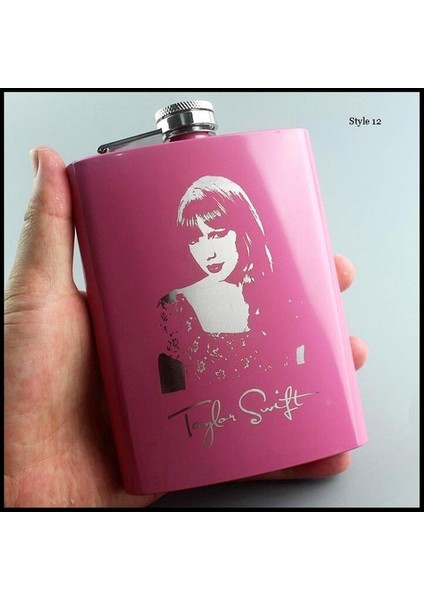 Stil 12 Relliar 21 Stil Paslanmaz Çelik Cep Şişesi 8 Oz / 6 Oz Renkli ve Gül Pembe Kadınlar Viski Kış Için Taşınabilir Flagon Cep Şişesi (Yurt Dışından)