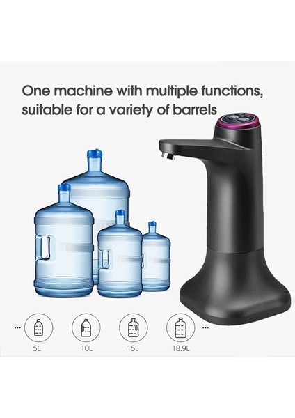 Beyaz Su Sebili USB Namlulu Su Pompası 19 Litre Şişe Mini Otomatik Elektrikli Su Galon Şişe Pompası Içecek Sebili (Yurt Dışından) fırsatları
