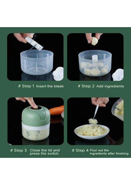 100ML ve 250ML Mini Elektrikli Sarımsak Kıyıcı USB Kıyma Makinesi Sarımsak Ezici Makinesi Sağlam Dayanıklı Ezilmiş Zencefil Sebze Kırıcı Mutfak Aracı (Yurt Dışından) indirimleri