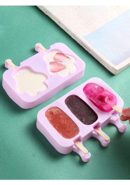 Stil A Worthbuy Silikon Dondurma Kalıp Dıy Çikolata Tatlı Popsicle Kalıpları Tepsi Buz Küpü Makinesi Ev Yapımı Araçları Yaz Parti Malzemeleri (Yurt Dışından)