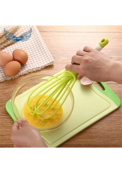 Turuncu Yeni Mutfak Aracı Dönen Çift Amaçlı Yumurta Çırpıcı Manuel Blender ve Erişte Pişirme Mutfak Gadget Setleri Mutfak Aksesuarları (Yurt Dışından)