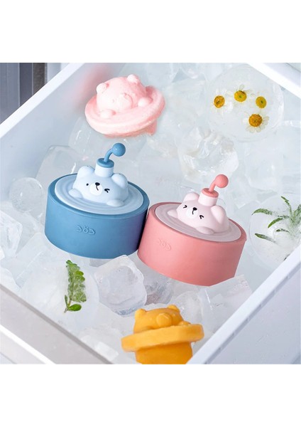 05 Matcha 3 Adet S 1 Adet Dondurma Kalıbı Yeniden Kullanılabilir Silikon Popsicle Kalıp Kavite Karikatür Ayı Şekli Buz Tepsileri Buz Yapıcı Ev Dondurma Araçları Için Dıy (Yurt Dışından)