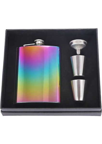 Stil 3 8 OZ/220 ml Taşınabilir Flagon Cep Şişesi Seti Bardak ile Viski Votka Şarap Pot Alkol Açık Hediye Kutusu Içme Şişe Araçları Hediye (Yurt Dışından) indirimleri