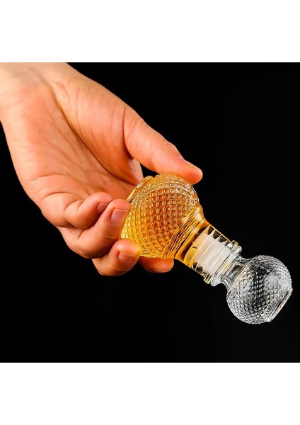 50ML - A8 50ML Viski Cam Likör Şişesi Kapaklı Sevimli Düğün Hediyesi Favor Alkol Şarap Lüks Fransız Oyma Parfüm Mini Bal Kavanoz (Yurt Dışından)