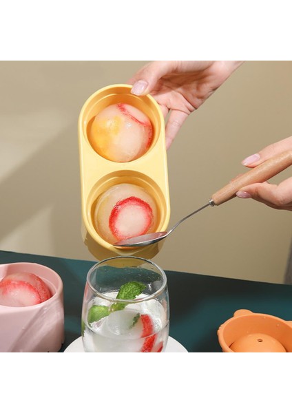 Sarı Buz Tepsisi Dıy Plastik Ayı Şekli 2 Izgaralar Buz Topu Kalıbı Bükülebilir Ayrılabilir Yapışmaz Buz Küresi Makinesi Yaz Için Mutfak Malzemeleri (Yurt Dışından) fırsatları