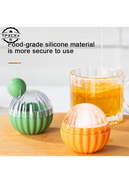 Sarı 8.2 cm Gıda Sınıfı Silikon Buz Küpü Tepsi Yuvarlak Buz Küpü Kalıp Kaktüs Buz Topu Makinesi Kalıp Viski Küre Buz Topu Kalıp Mutfak Bar Araçları (Yurt Dışından) fiyatları