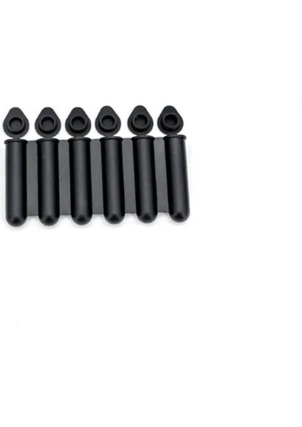 Şişelenmiş Içeceklerin Buz Tepsisi Buz Paketi Gadget'ını Doldurmak Için Uygun Altı Buz Bloğu Kalıbı ve Kapağı Olan Siyah Silikon Mini Buz Çubuğu Kalıbı (Yurt Dışından)
