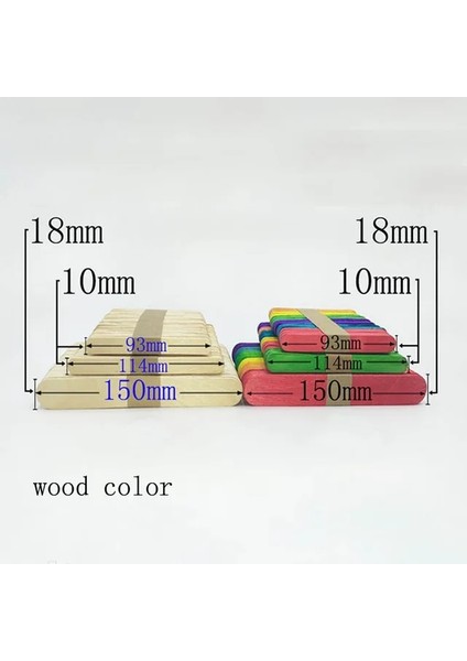 Ahşap Renk 150MM 50 Adet Ahşap El Sanatları Dondurma Çubukları Dondurma Çubukları Doğal Ahşap Kek Araçları Dıy Çocuk Oyuncakları Dondurma Çubuğu Dondurma Çubukları (Yurt Dışından)