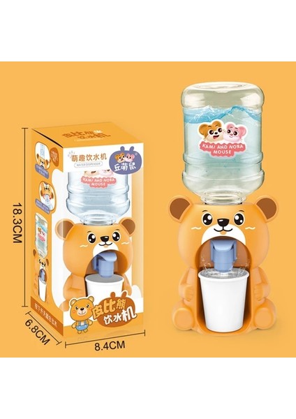 Küçük Ayı Mini Su Sebili Bebek Oyuncak Içme Suyu El Basın Su Şişesi Pompası Soğutucu Gerçekçi Sevimli Çocuk Cosplay Sahne Ev (Yurt Dışından)