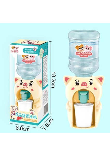 Küçük Sarı Domuz Mini Su Sebili Bebek Oyuncak Içme Suyu El Basın Su Şişesi Pompası Soğutucu Gerçekçi Sevimli Çocuk Cosplay Sahne Ev (Yurt Dışından)