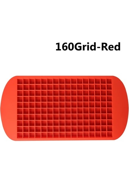 160 Izgara-Kırmızı 2 Adet 160 Izgara 1*1 cm Mini Silikon Buz Kalıbı Buz Küpleri Ezilmiş Buz Silikon Kalıplar Katlanabilir Kalıplar Buz Yapım Makinesi Silikon Kalıplar (Yurt Dışından)