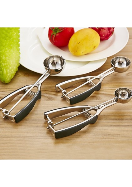 Resim Olarak 56MM Onlycook Paslanmaz Çelik Dondurma Kaşıkları Kauçuk Saplı Mutfak Aletleri Karpuz Meyve Topları (Yurt Dışından) fiyatları