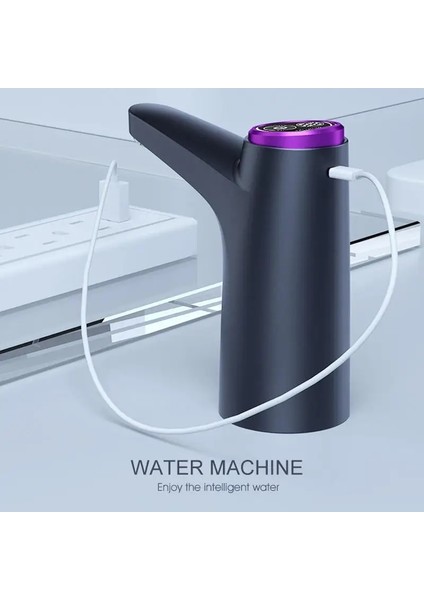 Beyaz Su Şişesi Dağıtıcı Elektrikli Içme Suyu Şişesi Pompası USB Şarj Su Şişesi Anahtarı Evrensel 5 Galon Şişe Çıkarıcı (Yurt Dışından) modelleri