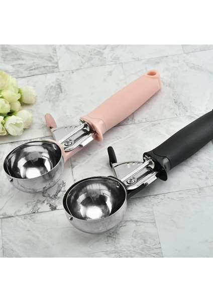 Pembe Dondurma Kepçe Paslanmaz Çelik Dondurma Kaşığı Metal Dondurma Kurabiye Kepçesi Kavun Meyve Baller Buz Topu Makinesi Mutfak Aletleri (Yurt Dışından) indirimleri