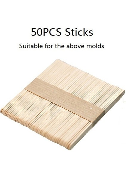 50 Adet Çubukları Dıy Dondurma Kalıp Çoklu Stilleri Çikolatalı Pasta Tatlı Buzlu Şeker Buz Küpü Kalıp Mutfak Aksesuarları Dondurma Araçları (Yurt Dışından)