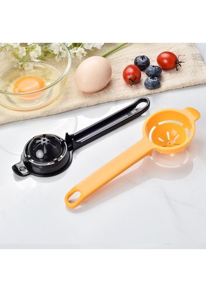 Siyah Yumurta Filtre Ayırıcı Yumurta Sarısı Protein Ayırıcı Pişirme Aracı Genişletilmiş Sap Bölücü Elek Şef Yumurta Sıvı Filtresi Elek Ayırıcı (Yurt Dışından) fırsatları