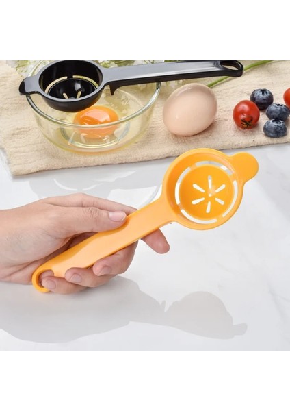 Siyah Yumurta Filtre Ayırıcı Yumurta Sarısı Protein Ayırıcı Pişirme Aracı Genişletilmiş Sap Bölücü Elek Şef Yumurta Sıvı Filtresi Elek Ayırıcı (Yurt Dışından) indirimleri