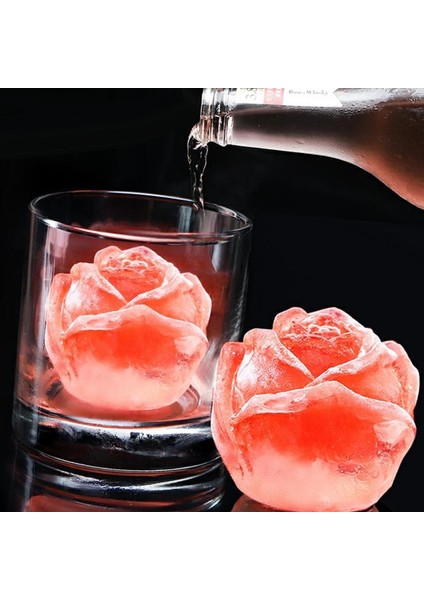 Gül Büyük Gül Silikon Yaratıcı Dondurma Kola Kahve Şarap Buz Kalıp Gül Buz Küpü Buz Topu Öğütücü Silikon Kalıp (Yurt Dışından) fırsatları