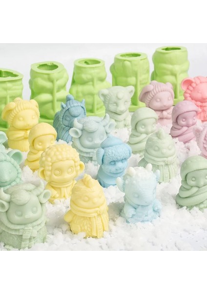 Köpek 8 110 12 Burç Mousse Kek Dondurma Silikon Kalıp Aromaterapi Mum Silikon Kalıp Zodiac Serisi Dondurma Çikolatalı Popsicle Kalıp (Yurt Dışından) fiyatları