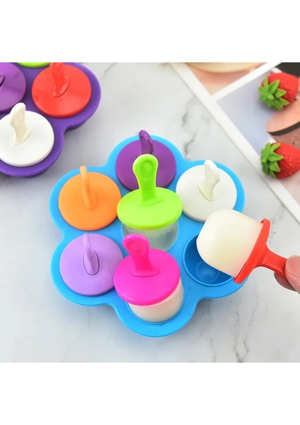 Mor B Silikon Dondurma Kalıp Buz Pops Tepsi Gıda Sınıfı Silikon Popsicle Kalıp Buz Küpü Makinesi Dıy Gıda Araçları Meyve Sarsıntı Aksesuarları (Yurt Dışından) fiyatları
