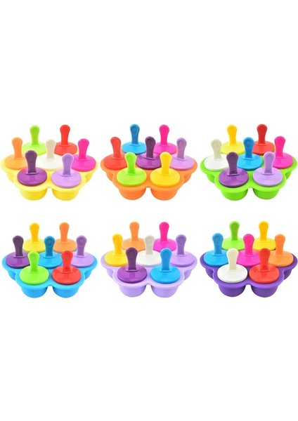 Mor B Silikon Dondurma Kalıp Buz Pops Tepsi Gıda Sınıfı Silikon Popsicle Kalıp Buz Küpü Makinesi Dıy Gıda Araçları Meyve Sarsıntı Aksesuarları (Yurt Dışından) fırsatları