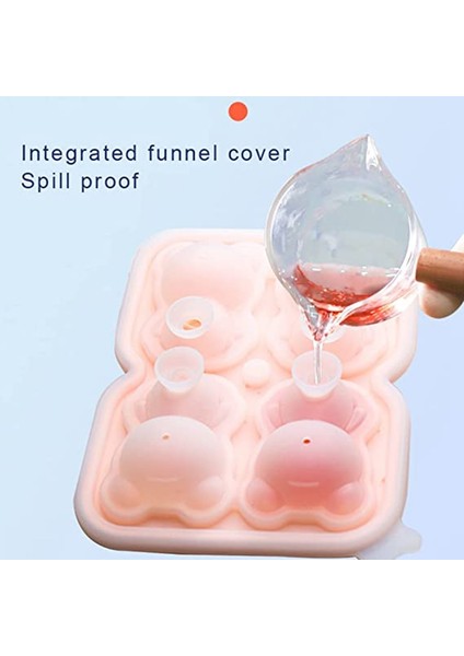 Pembe-2 Top Ayı Buz Kalıbı Düşme Buz Küp Küp Sıçramaya Dayanıklı Konteyner, Ayı Ayı ve Çıkarma, Kalıp Buzdolabı Için Tepsi Teddy Sevimli Kolay Sevimli (Yurt Dışından) indirimleri