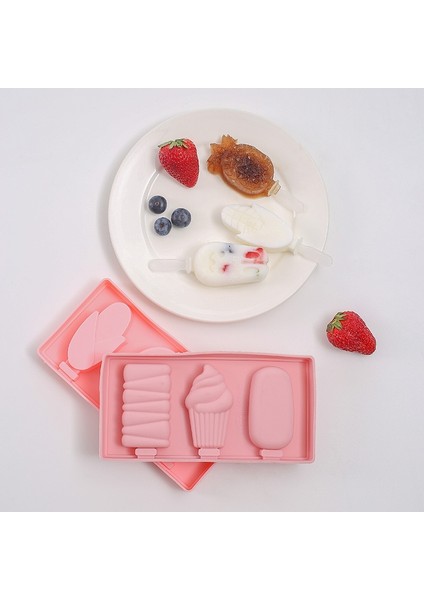 Stil 5 Dondurma Silikon Kalıp Kapaklı Pop Küp Popsicle Kalıp Sopalarla Karikatür Gıda Sınıfı Silikon Buz Kalıp Diy Tatlı Mutfak (Yurt Dışından) fiyatları