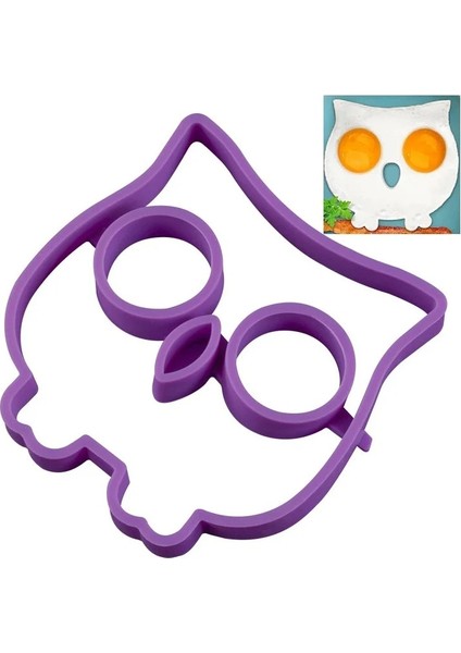 Çiçek 3D Baykuş Kalp Yıldız Ayı Çiçek Araba Kale Şekilli Silikon Gözleme Yapımcısı Yumurta Halkası Dıy Yapışmaz Yumurta Omlet Kalıp Mutfak Aracı (Yurt Dışından) modelleri