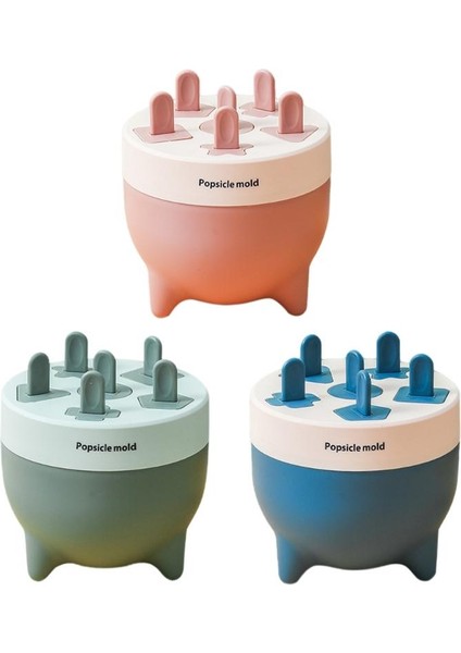 Pembe Q6PE 6 Hücreli Yuvarlak Şekil Dondurma Kalıp Dıy Popsicles Tepsi Kalıp Yeniden Kullanılabilir Ev Dondurma Makinesi (Yurt Dışından)