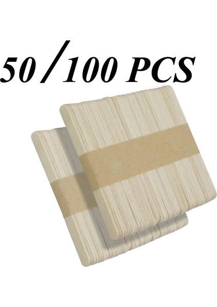 100 Adet 114MM 50/100 Adet Dondurma Dondurma Çubuğu Doğal Tahta Çubuklar Dondurma Kaşığı El El Sanatları Sanat Dondurma Lolly Kek Araçları (Yurt Dışından) indirimleri