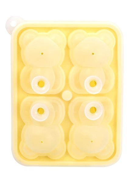 Sarı-4 Top Ayı Buz Küpü Makinesi Silikon Kalıp Dondurma Popsicle Kalıp 3D Küçük Teddy Dıy Ayı Barmen Viski Mutfak Bar Için Buz Kalıpları Tepsi (Yurt Dışından) fiyatları